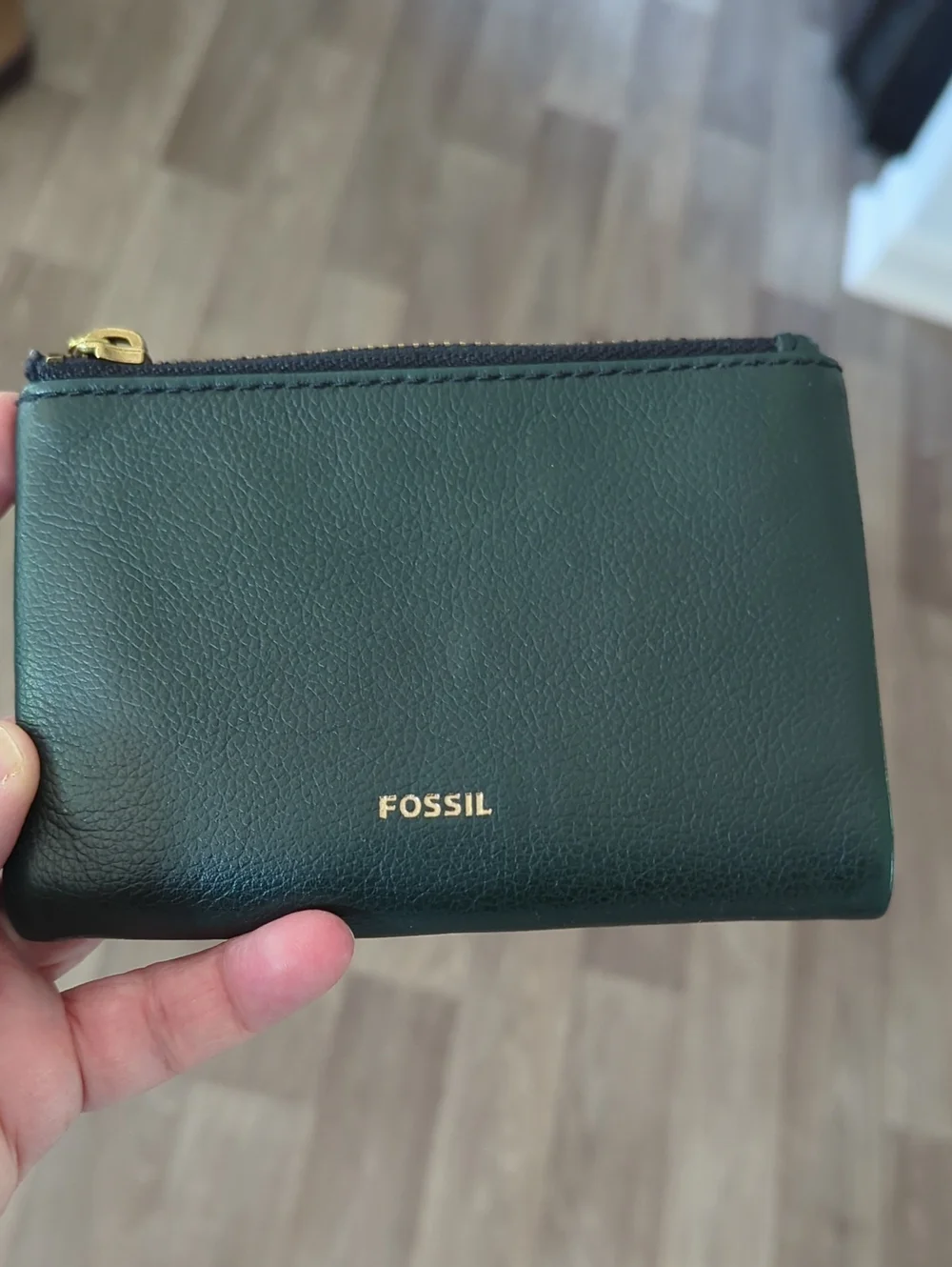 Fossil Green Leather Lanie Multifunction Bifold Wallet